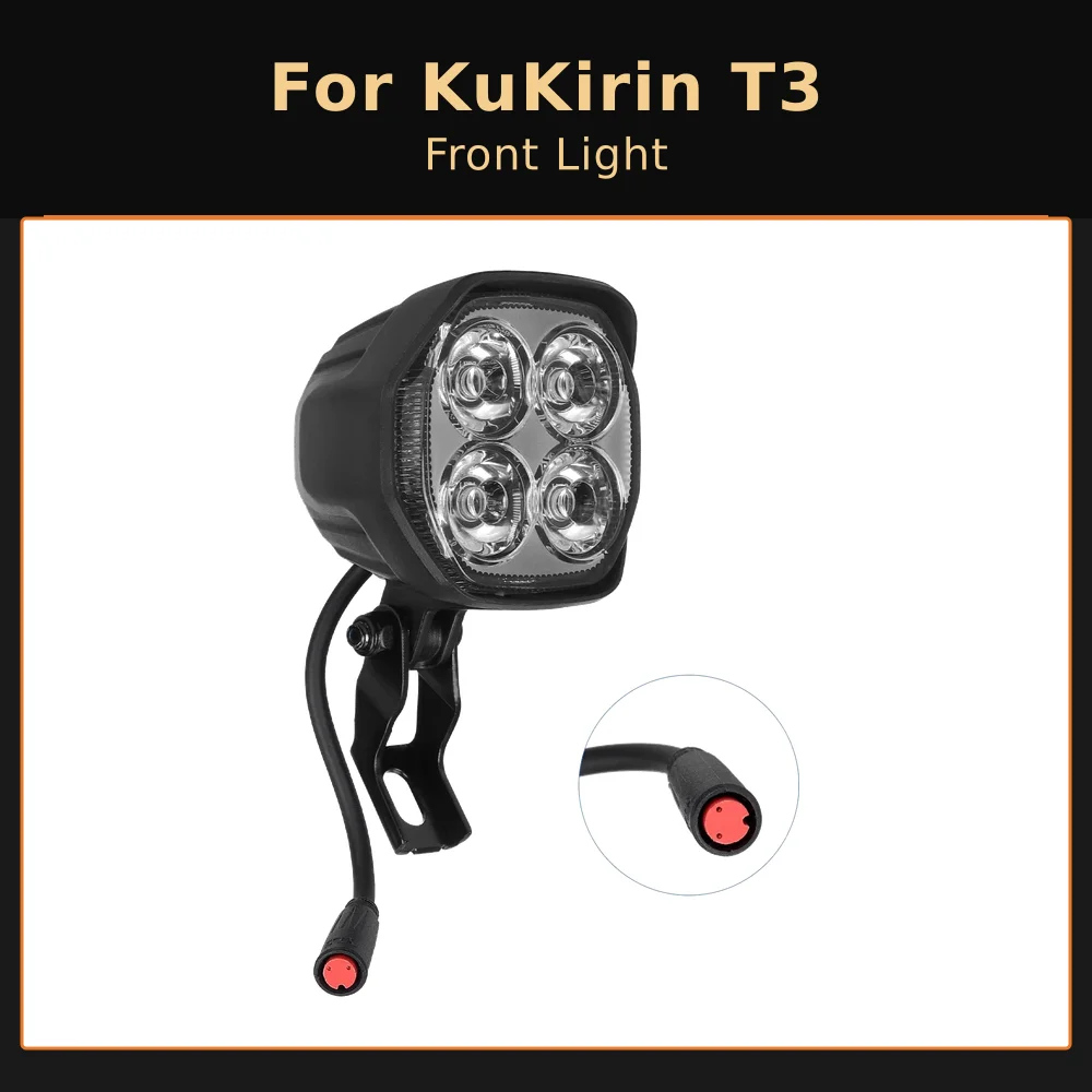 4-LED Front Light for KuKirin T3 Electric Scooter High Brightness Headlight with 2-Pin Waterproof Connector Accessory
4-LED Front Light for KuKirin T3 Electric Scooter High Brightness Headlight with 2-Pin Waterproof Connector Accessory
