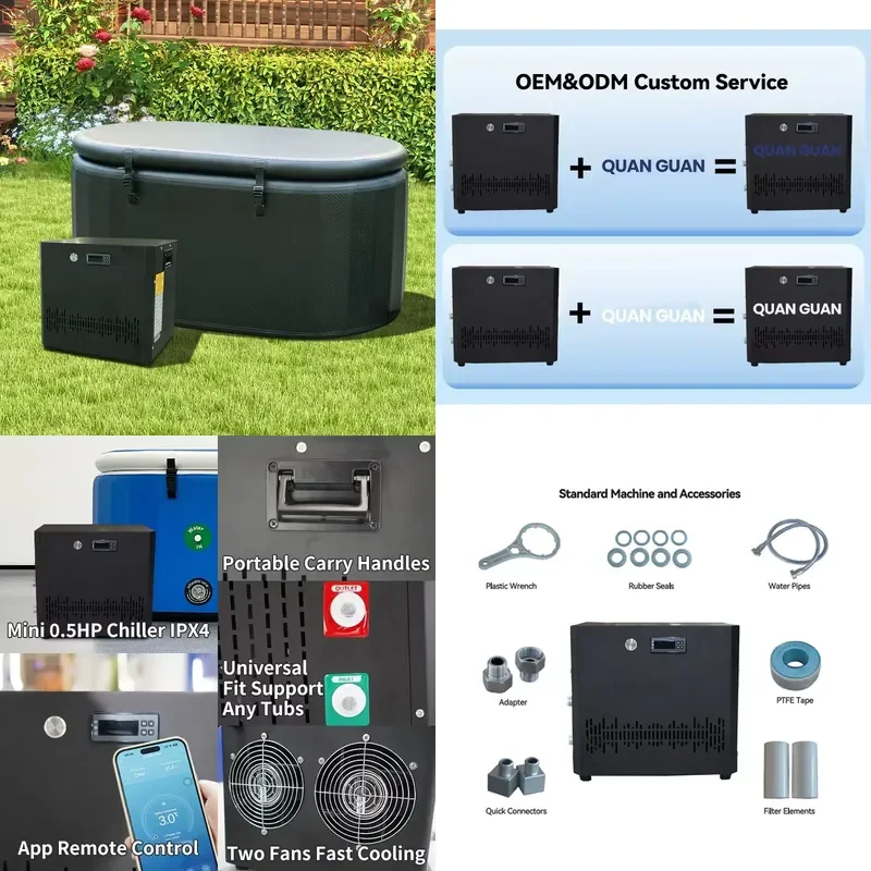 1.5Hp Wi-Fi Outdoor Automatic Ice Bath Chiller Commercial Use Acrylic Cold Plunge Equipment
1.5Hp Wi-Fi Outdoor Automatic Ice Bath Chiller Commercial Use Acrylic Cold Plunge Equipment