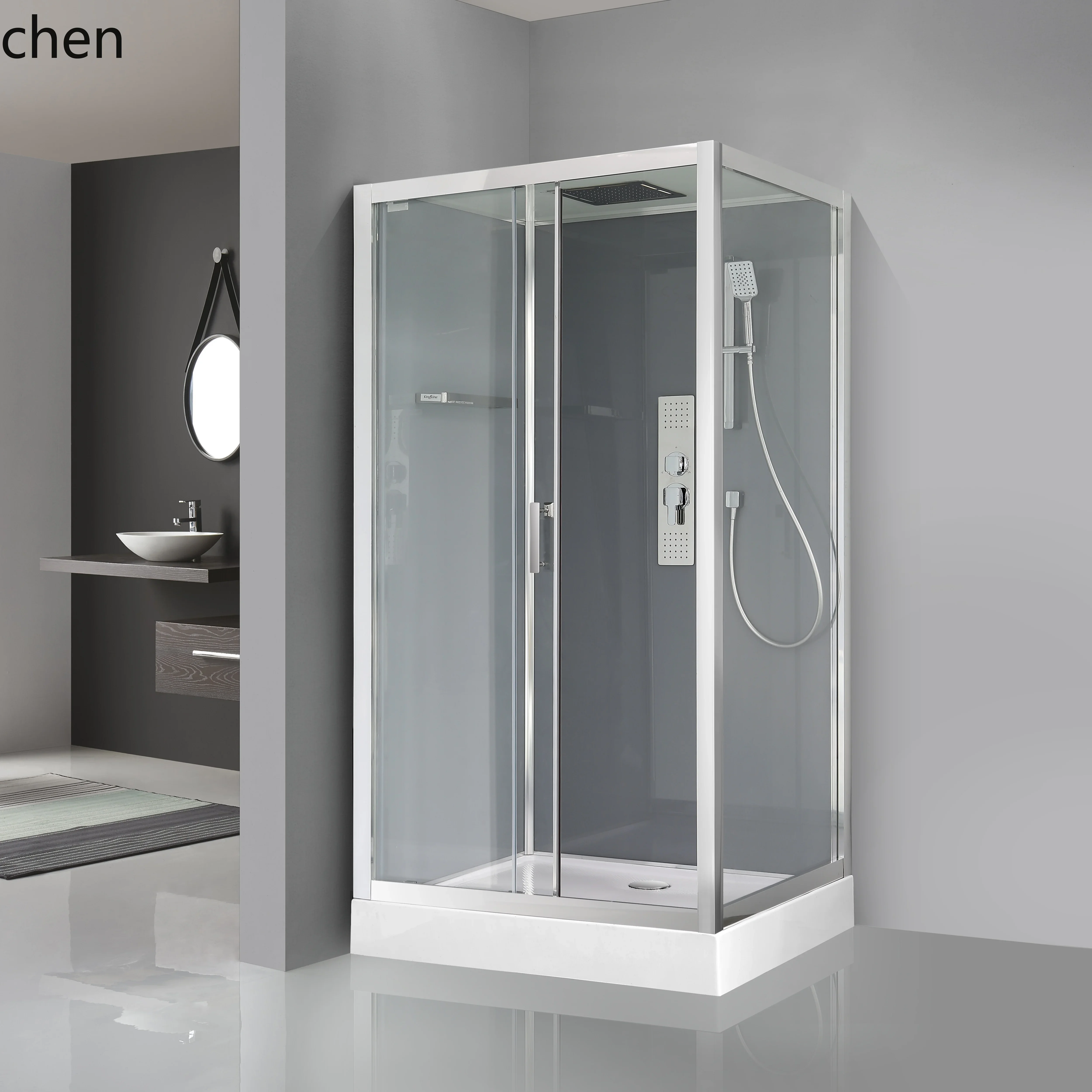 Z31- integral bathroom fan-shaped integrated fast-loading glass partition dry and wet separation bath
Z31- integral bathroom fan-shaped integrated fast-loading glass partition dry and wet separation bath