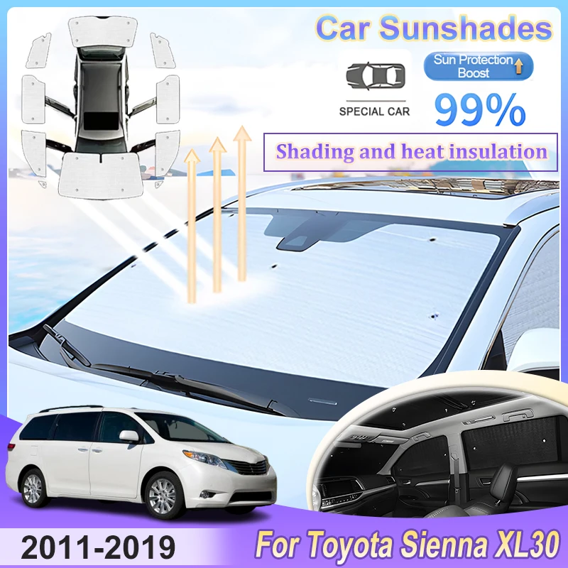 For Toyota Sienna XL30 MK3 2011-2019 2018 Car Full Visor UV Protection Window Sunscreen Cover Reflector Sunshade Car Accessories
For Toyota Sienna XL30 MK3 2011-2019 2018 Car Full Visor UV Protection Window Sunscreen Cover Reflector Sunshade Car Accessories