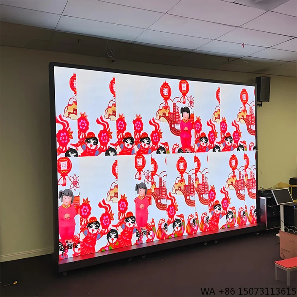 P3.91 Digital Display Indoor LED Screen High Brightness Full Color Stable Fluent LED Screen Display Flexible Screen Display Wall
P3.91 Digital Display Indoor LED Screen High Brightness Full Color Stable Fluent LED Screen Display Flexible Screen Display Wall