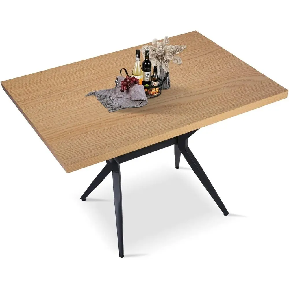 48x30 Inch Wood Dining Table for 4-6, Thick Tabletop & Metal Legs, Ideal for Kitchen, Dining, Living Rooms
48x30 Inch Wood Dining Table for 4-6, Thick Tabletop & Metal Legs, Ideal for Kitchen, Dining, Living Rooms
