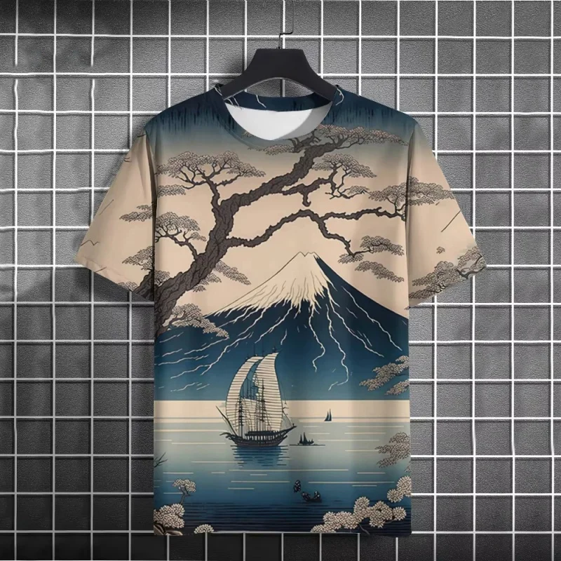 Mountain tree boat boat pattern t shirt for men beautiful landscape 3d printed tees comfortable short tops street t-shirt
Mountain tree boat boat pattern t shirt for men beautiful landscape 3d printed tees comfortable short tops street t-shirt