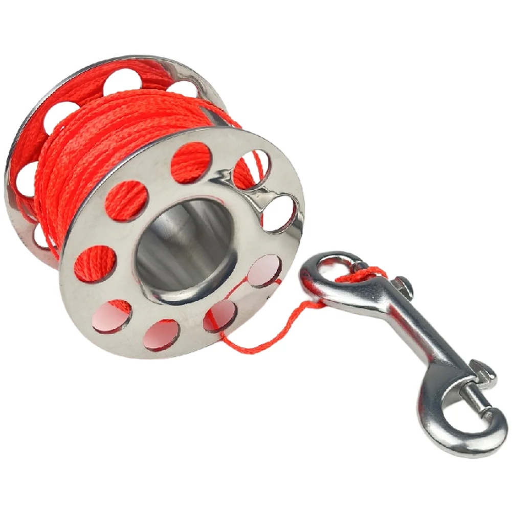 45M Stainless Steel Diving Reel With Double Ended Hook For SMB Buoy Rope Spool Scuba Snorkeling Gear
45M Stainless Steel Diving Reel With Double Ended Hook For SMB Buoy Rope Spool Scuba Snorkeling Gear