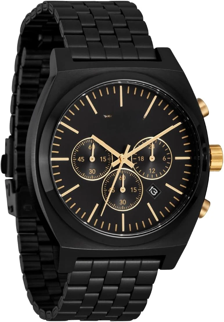 Time Teller Chrono A972-100m Water Resistant Analog Chronograph Watch (40mm Watch Face, 20-18mm Stainless Steel Band)
Time Teller Chrono A972-100m Water Resistant Analog Chronograph Watch (40mm Watch Face, 20-18mm Stainless Steel Band)