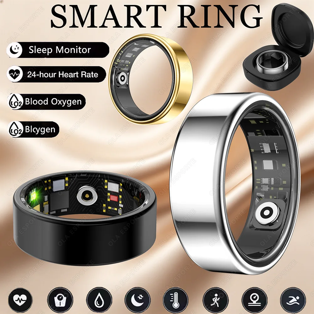 2026 New Smart Ring Men Women Heart Rate Blood Oxygen and Sleep Monitor Smartring IP68 & 5ATM Waterproof Multi-sport Mode Ring
2026 New Smart Ring Men Women Heart Rate Blood Oxygen and Sleep Monitor Smartring IP68 & 5ATM Waterproof Multi-sport Mode Ring