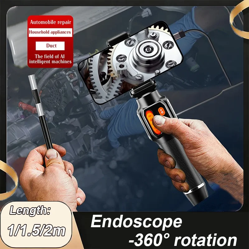 Type-C360° Two-Way Rotary Articulating Endoscope Camera HD 1080P Car InspectionIndustrial Endoscope With 8 LED For lOS Android
Type-C360° Two-Way Rotary Articulating Endoscope Camera HD 1080P Car InspectionIndustrial Endoscope With 8 LED For lOS Android