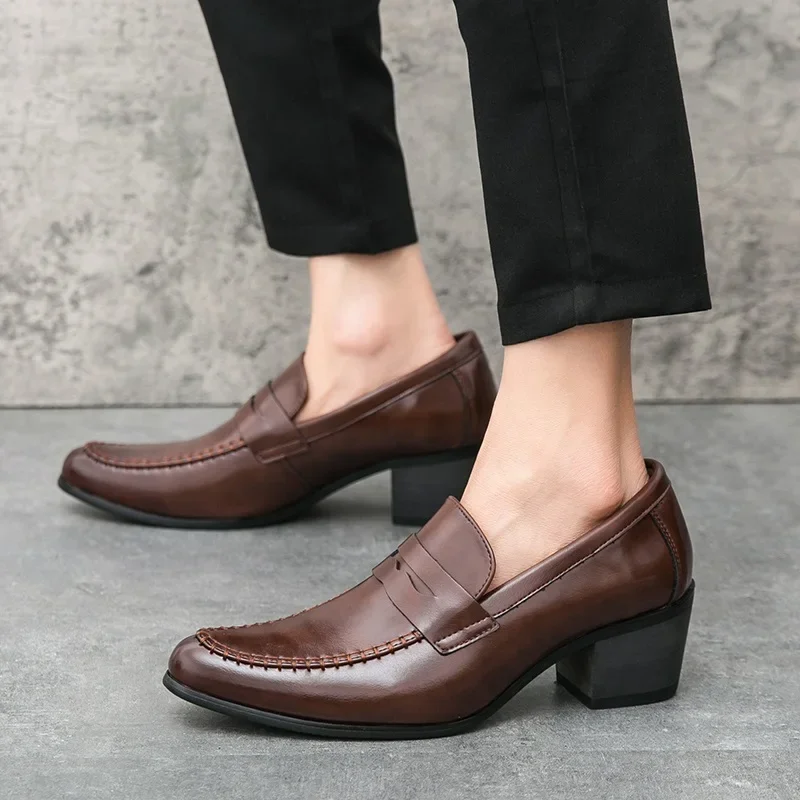 Men's Shoes British Patent Leather Height Increasing Shoes for Men Penny Loafter Formal Wedding Prom Homecoming Oxfords
Men's Shoes British Patent Leather Height Increasing Shoes for Men Penny Loafter Formal Wedding Prom Homecoming Oxfords