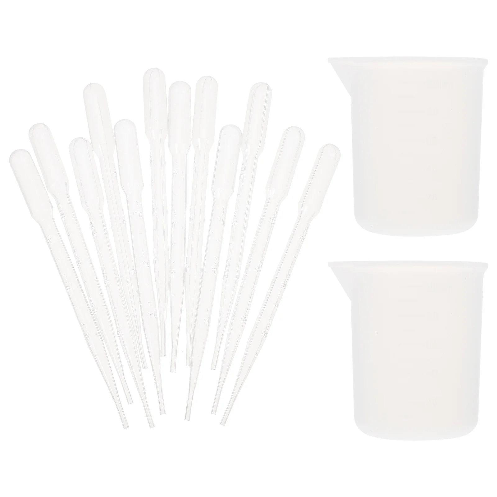 1Set Clear Graduated Measuring Cup Liquid Dropper Set Lightweight Practical DIY Craft Tools for Laboratory Home Baking Use 
1Set Clear Graduated Measuring Cup Liquid Dropper Set Lightweight Practical DIY Craft Tools for Laboratory Home Baking Use