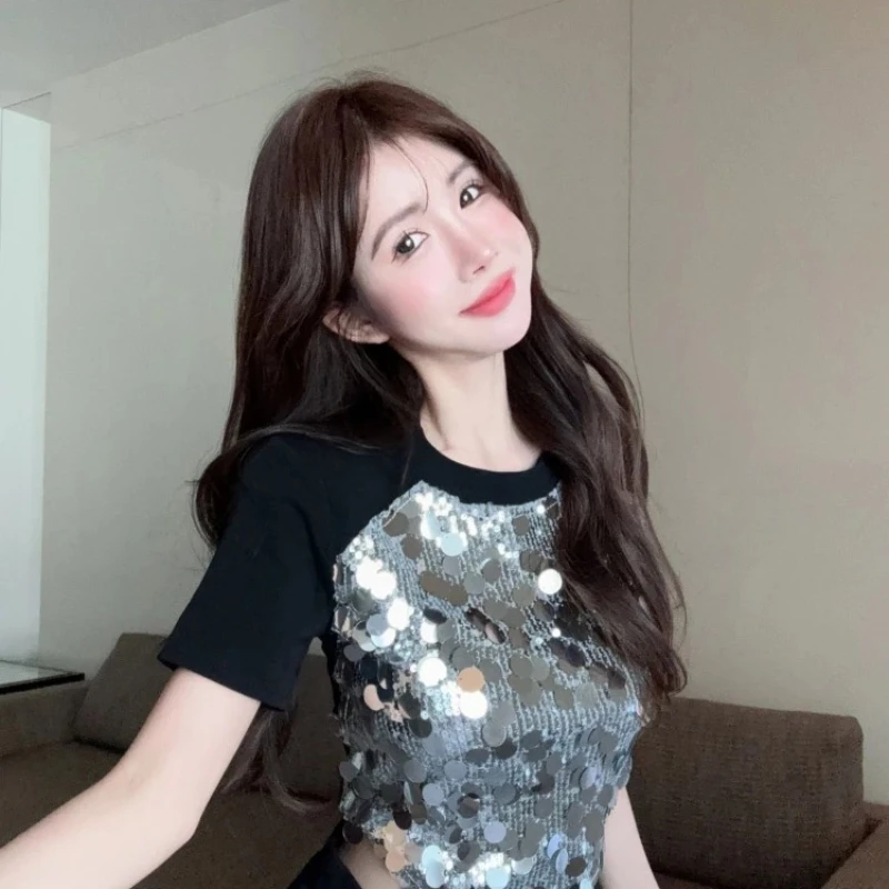 Sexy Women's T-shirt Short Sleeve Female Top Aesthetic Clothing One Pieces Korean Reviews Clothes Clearance Cheap Many Youthful
Sexy Women's T-shirt Short Sleeve Female Top Aesthetic Clothing One Pieces Korean Reviews Clothes Clearance Cheap Many Youthful
