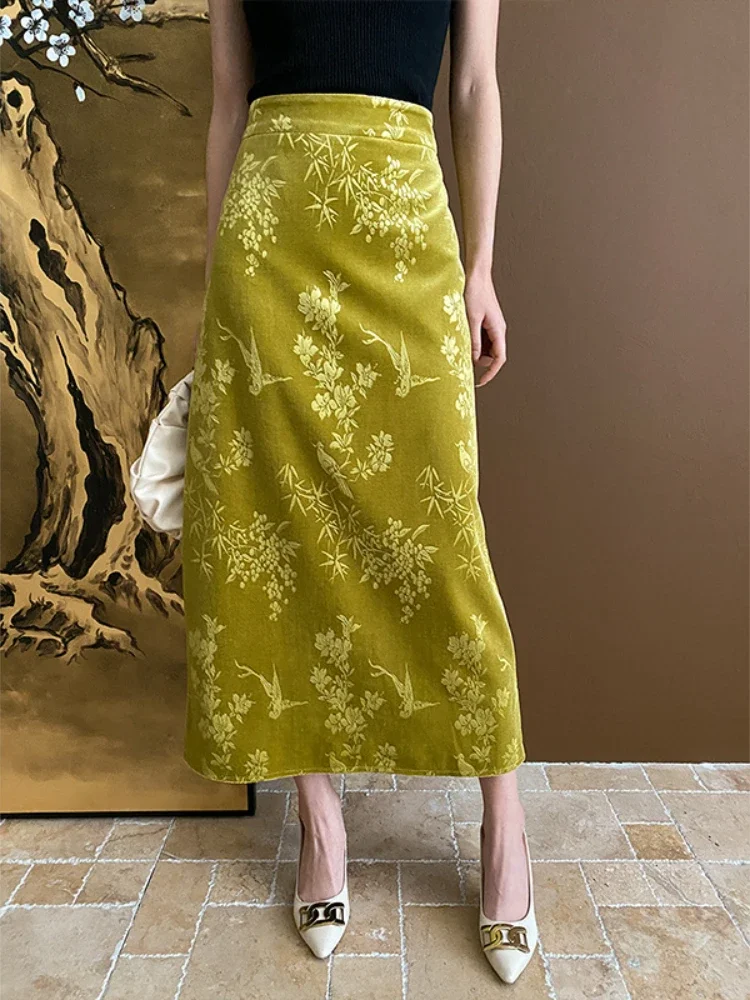 2025 Spring and Autumn New Women Skirt Loose Chinese Style Jacquard Retro Straight Skirt Long Skirt for Women Clothing
2025 Spring and Autumn New Women Skirt Loose Chinese Style Jacquard Retro Straight Skirt Long Skirt for Women Clothing