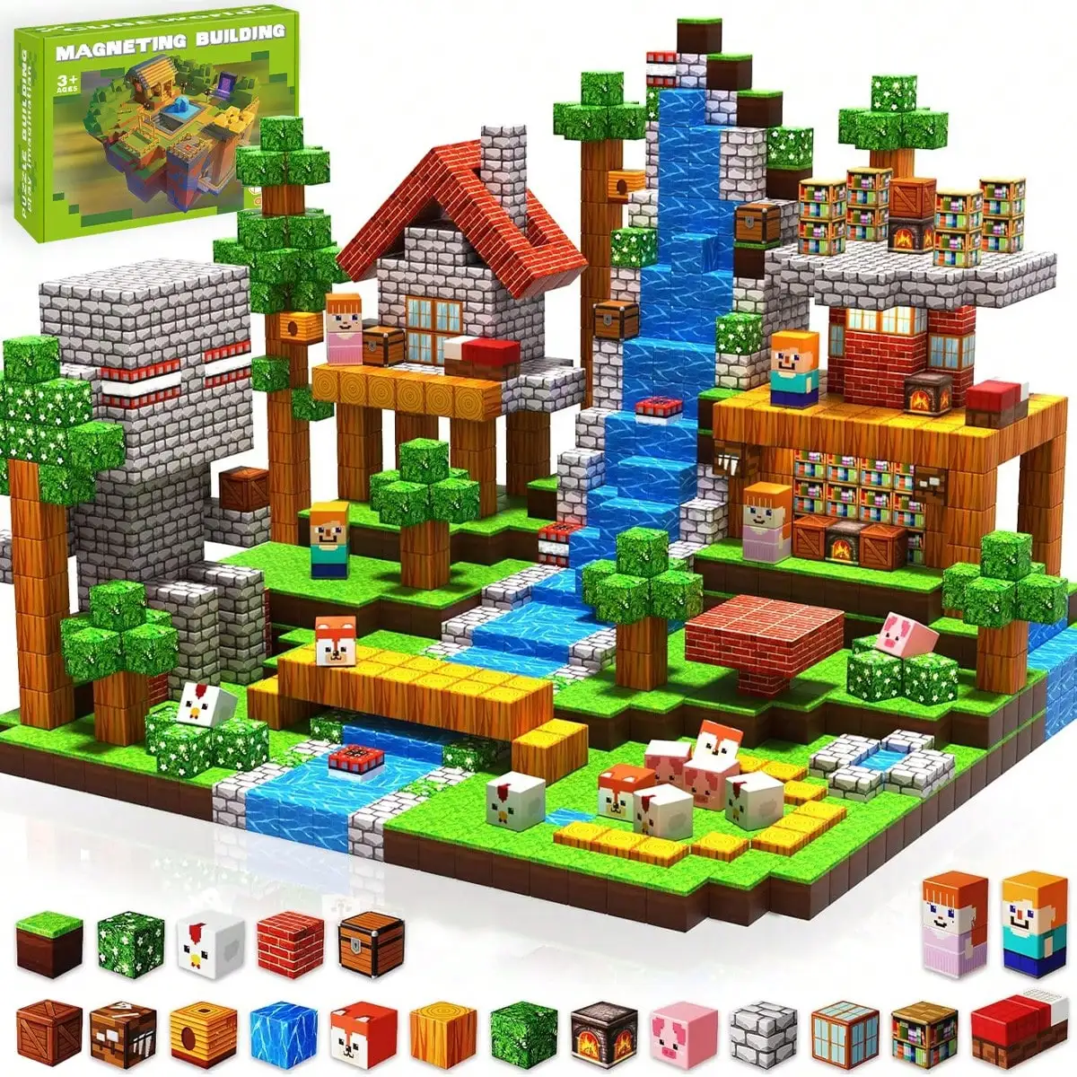 150pcs Magnetic Building Blocks - Kids STEM Sensory Construction Toy Set, 3D Creative Magnetic Building Tiles, Suitable For Building And Creation, Build Your Own Magnetic World, Ideal Gift For Children Boys Girls Birthday/Classroom/Holiday
150pcs Magnetic Building Blocks - Kids STEM Sensory Construction Toy Set, 3D Creative Magnetic Building Tiles, Suitable For Building And Creation, Build Your Own Magnetic World, Ideal Gift For Children Boys Girls Birthday/Classroom/Holiday