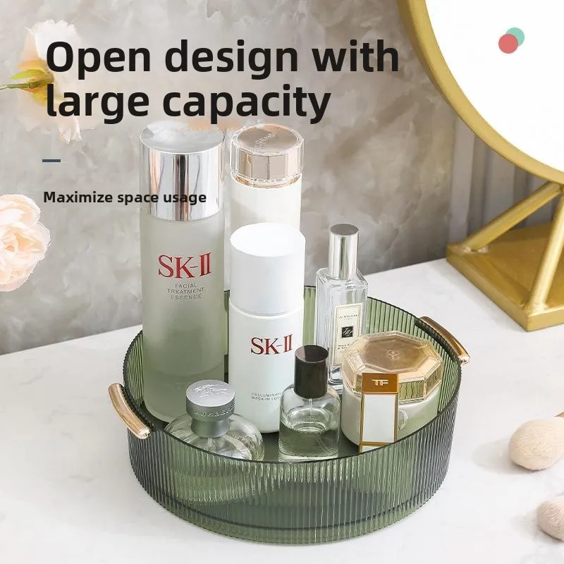 360 Degree Rotating Makeup Storage Box Cosmetic Desktop Organizer Plastic Material Simple Style Jewelry Box for Bathroom
360 Degree Rotating Makeup Storage Box Cosmetic Desktop Organizer Plastic Material Simple Style Jewelry Box for Bathroom