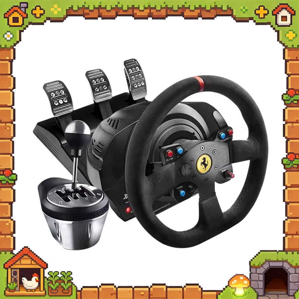 THRUSTMASTER T300 Steering Wheel Simulator High-Speed Brushless Servo Motor Game Steering Dual-Band System Be Compatible PC Gift
THRUSTMASTER T300 Steering Wheel Simulator High-Speed Brushless Servo Motor Game Steering Dual-Band System Be Compatible PC Gift