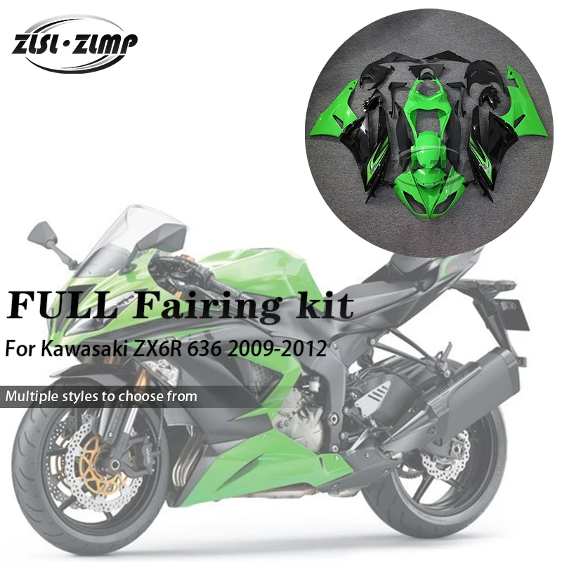 Motorcycle Fairing Kit ABS Plastic Body Injection Bodywork Bodykits for Kawasaki ZX6R ZX-6R ZX 6R 636 2009 2010 2011 2012
Motorcycle Fairing Kit ABS Plastic Body Injection Bodywork Bodykits for Kawasaki ZX6R ZX-6R ZX 6R 636 2009 2010 2011 2012