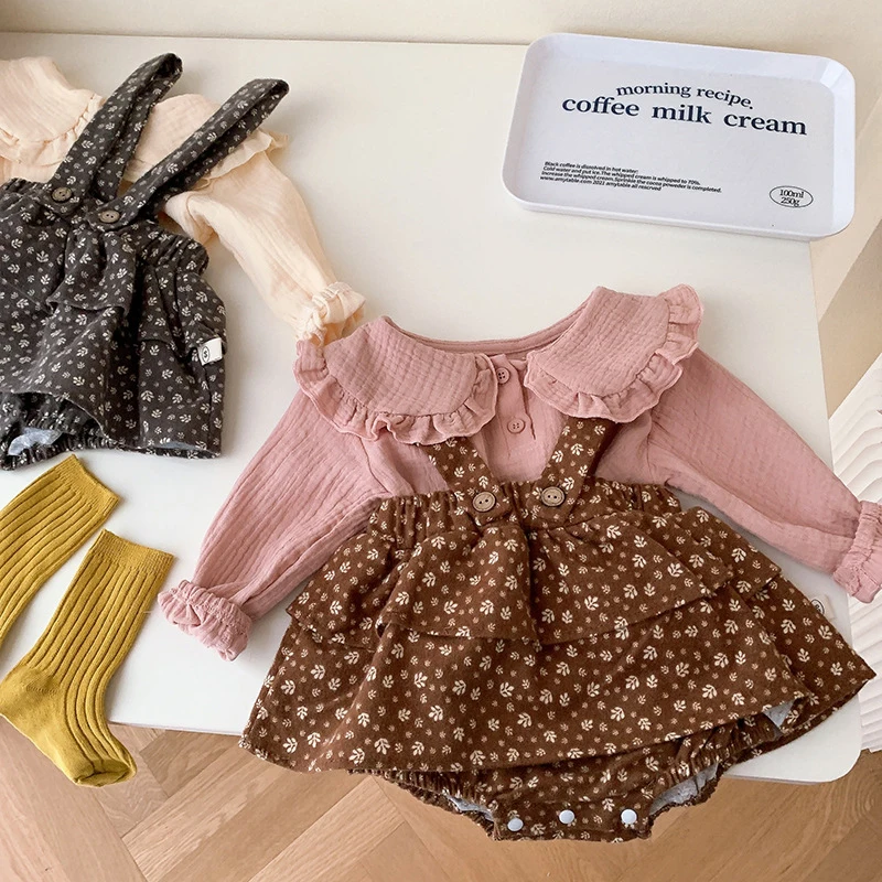 0-3 Yrs Toddler Baby Girls Clothes Suit Long Sleeve Cotton Shirt+Flower Printed Rompers Spring Autumn Children Clothes Set
0-3 Yrs Toddler Baby Girls Clothes Suit Long Sleeve Cotton Shirt+Flower Printed Rompers Spring Autumn Children Clothes Set