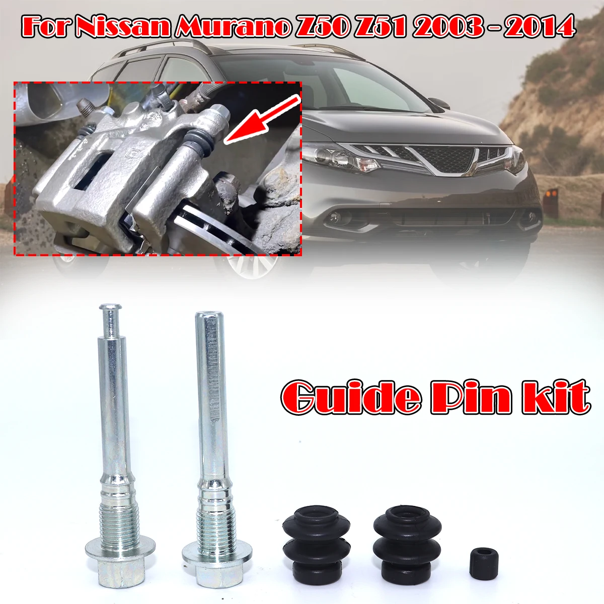 Rear Brake Caliper Cylinder Slider Guide Pin For Nissan Murano Z50 Z51 2003 2004- 2014 Left Right Disc Housing Bolt Spare Parts
Rear Brake Caliper Cylinder Slider Guide Pin For Nissan Murano Z50 Z51 2003 2004- 2014 Left Right Disc Housing Bolt Spare Parts