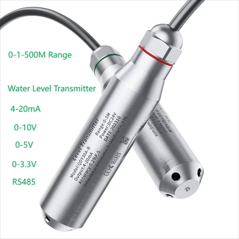Hydrostatic Liquid Level Sensor Transmitter DC24V DC5V Power Liquid Transducer 0-1m 2m 5m 10m 15m to 4-20mA 0-10V 0-3.3V Output
Hydrostatic Liquid Level Sensor Transmitter DC24V DC5V Power Liquid Transducer 0-1m 2m 5m 10m 15m to 4-20mA 0-10V 0-3.3V Output