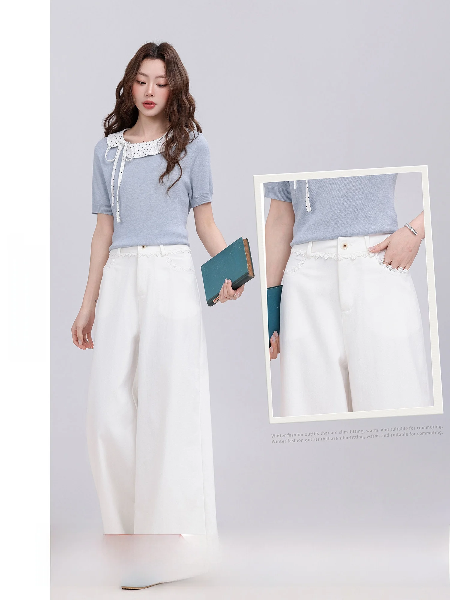 High Waist Floral Trim Wide Leg Jeans New Arrival Spring Summer Vintage Style Breathable Comfortable Casual High Waist Jeans
High Waist Floral Trim Wide Leg Jeans New Arrival Spring Summer Vintage Style Breathable Comfortable Casual High Waist Jeans