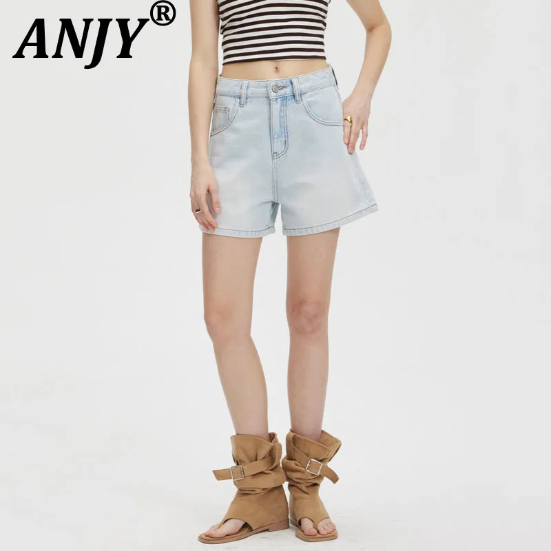 ANJY Summer New Women Fashion Shorts Washed Denim A-Line Slimming High Street Sweet Elegant Stylish Casual Versatile Pants A9706
ANJY Summer New Women Fashion Shorts Washed Denim A-Line Slimming High Street Sweet Elegant Stylish Casual Versatile Pants A9706