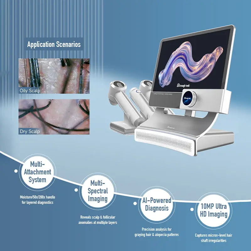 Latest Multifunctional 2 In 1 Scalp Analysis Machine High Frequency Scalp Treatment Machine Skin Care Tools Hair Follicle Detect
Latest Multifunctional 2 In 1 Scalp Analysis Machine High Frequency Scalp Treatment Machine Skin Care Tools Hair Follicle Detect