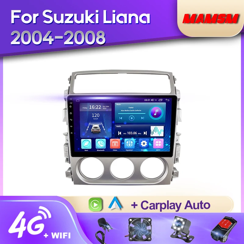 Автомобильный радиоприемник MAMSM на Android 12 для Suzuki Liana 2004-2008 видео мультимедийный Bluetooth плеер навигация GPS Carplay Авторадио Стерео
Автомобильный радиоприемник MAMSM на Android 12 для Suzuki Liana 2004-2008 видео мультимедийный Bluetooth плеер навигация GPS Carplay Авторадио Стерео