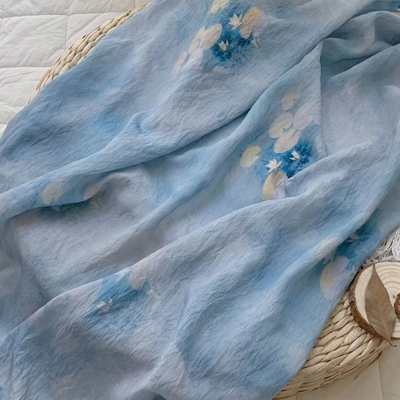 Thin Tencel Linen Printed Fabric in Summer Is Used To Make Shirts, Skirts and Bedding 200*140cm
Thin Tencel Linen Printed Fabric in Summer Is Used To Make Shirts, Skirts and Bedding 200*140cm