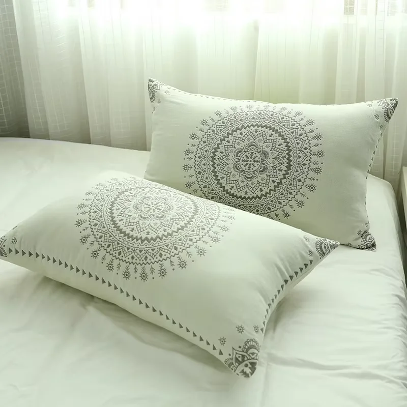 2pc Set Cotton Muslin Pillowcase Home Hotel Bedding Soft Pillow Cover Gift Design For Couple 50X75CM
2pc Set Cotton Muslin Pillowcase Home Hotel Bedding Soft Pillow Cover Gift Design For Couple 50X75CM