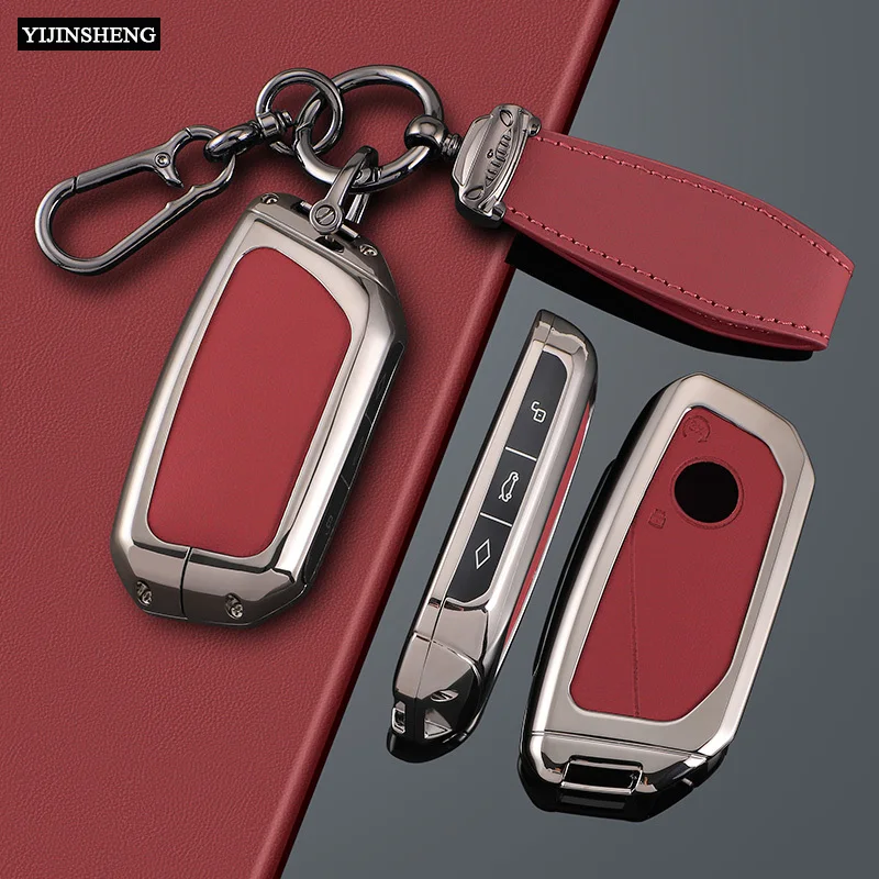 Zinc Alloy + PU Leather Car Key Case Cover For BMW X1 U11 X7 G07 XM G09 I7 G70 X5 G05 LCI IX IX40 I20 U06 G81 M3 Series 5 7 G60
Zinc Alloy + PU Leather Car Key Case Cover For BMW X1 U11 X7 G07 XM G09 I7 G70 X5 G05 LCI IX IX40 I20 U06 G81 M3 Series 5 7 G60