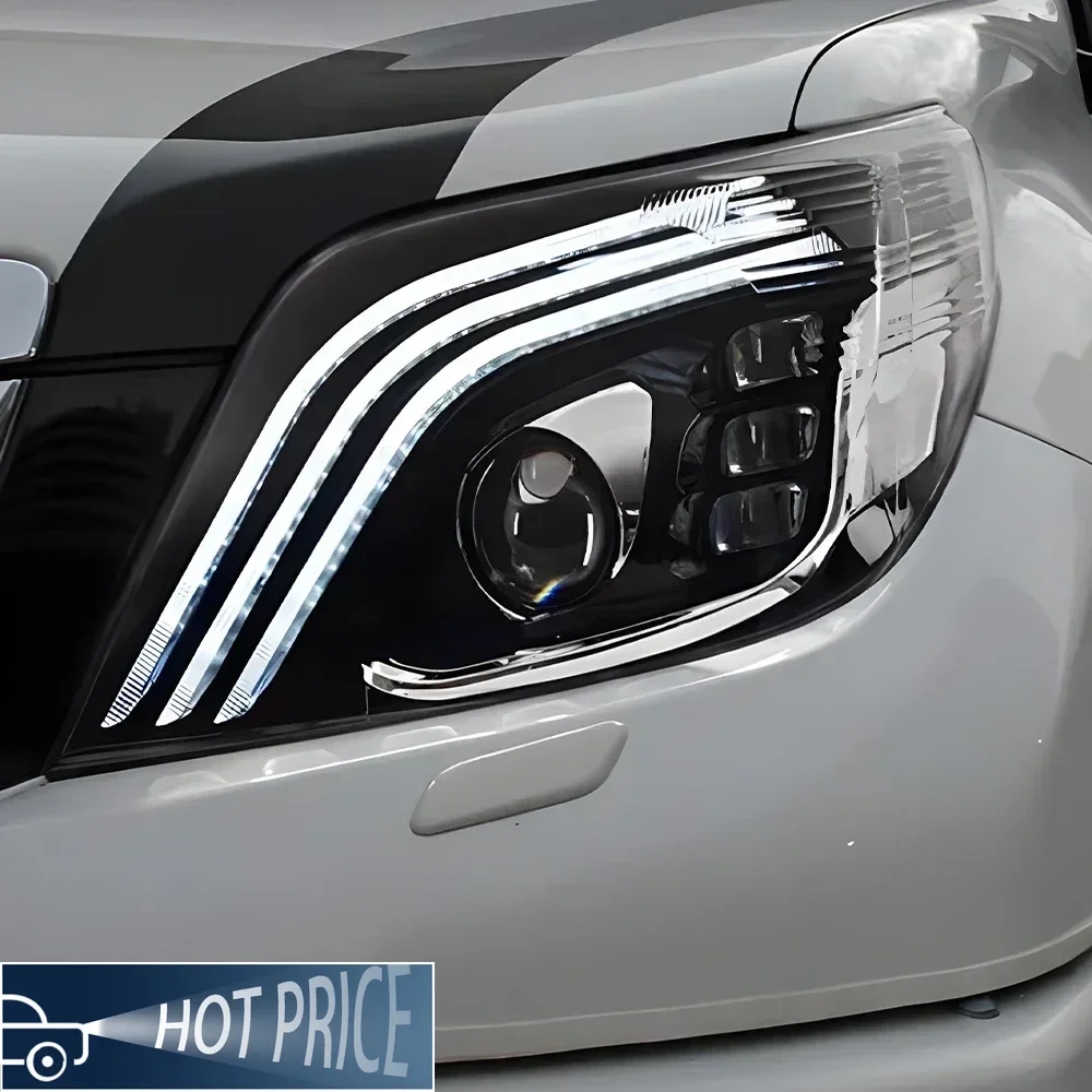 For Toyota Prado 2010-2013 LED Auto Headlight Upgraded New Maybach Design Dynamic Turn Signal Light Car Front Lamps Accessories
For Toyota Prado 2010-2013 LED Auto Headlight Upgraded New Maybach Design Dynamic Turn Signal Light Car Front Lamps Accessories