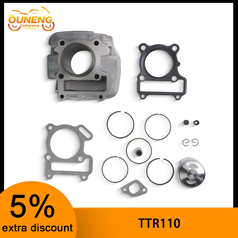 55mm Cylinder Block For TTR110 110cc Engine ATV Dirt Bike Motorcycle Replacement Parts
55mm Cylinder Block For TTR110 110cc Engine ATV Dirt Bike Motorcycle Replacement Parts