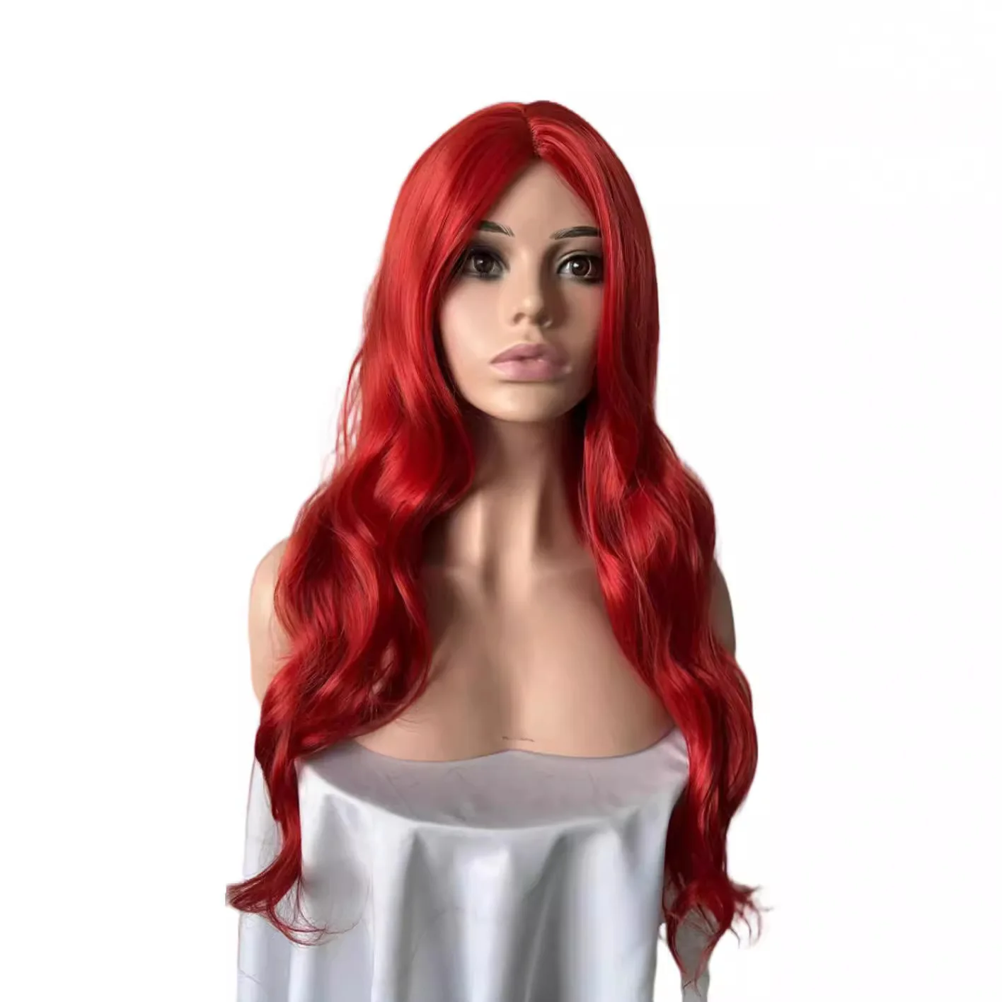 Synthetic Long Curly Red Wig Middle Part Mermaid Inspired Cosplay Costume Full Head Wig Halloween Party Anime Styling
Synthetic Long Curly Red Wig Middle Part Mermaid Inspired Cosplay Costume Full Head Wig Halloween Party Anime Styling