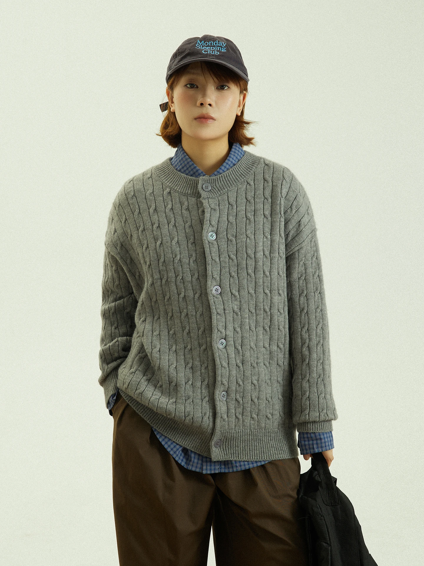 GoodNorth Autumn Winter Twist Knit Open Cardigan Sweater Loose Fit Single Button Men Women Textured Long Sve round Ne Th...
GoodNorth Autumn Winter Twist Knit Open Cardigan Sweater Loose Fit Single Button Men Women Textured Long Sve round Ne Th...