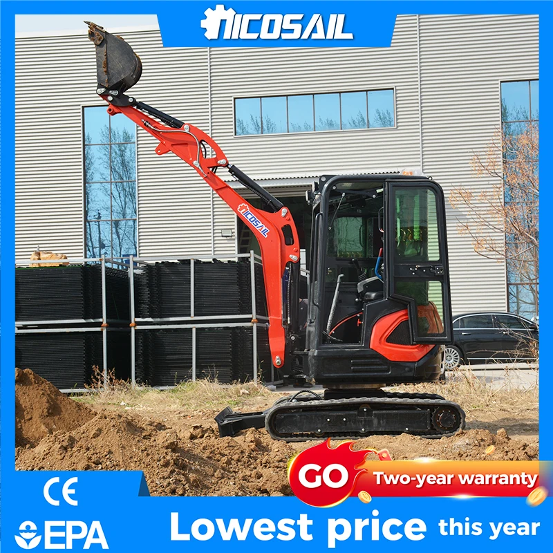 2.5 Ton Compact Mini Excavator NICOSAIL OKW25U CE EPA 14.2kW Customizable Small Digger for Farm Landscaping
2.5 Ton Compact Mini Excavator NICOSAIL OKW25U CE EPA 14.2kW Customizable Small Digger for Farm Landscaping