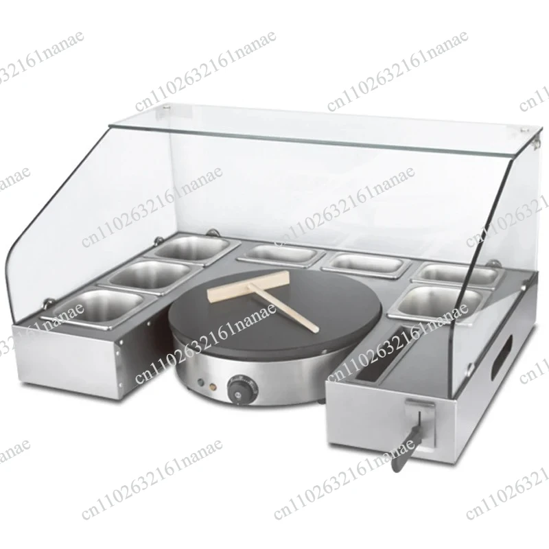 Electric Crepe Maker 1 Plate Non Stick Pancake Oven with Workbench Serving Station
Electric Crepe Maker 1 Plate Non Stick Pancake Oven with Workbench Serving Station