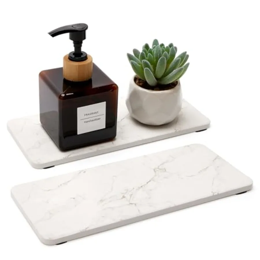 2 Pcs Water Absorbing Stone Drying Trays for Bathroom Sink Kitchen Counter Soap Dish Dispenser Sponge Holder Ceramic Bathroom V
2 Pcs Water Absorbing Stone Drying Trays for Bathroom Sink Kitchen Counter Soap Dish Dispenser Sponge Holder Ceramic Bathroom V