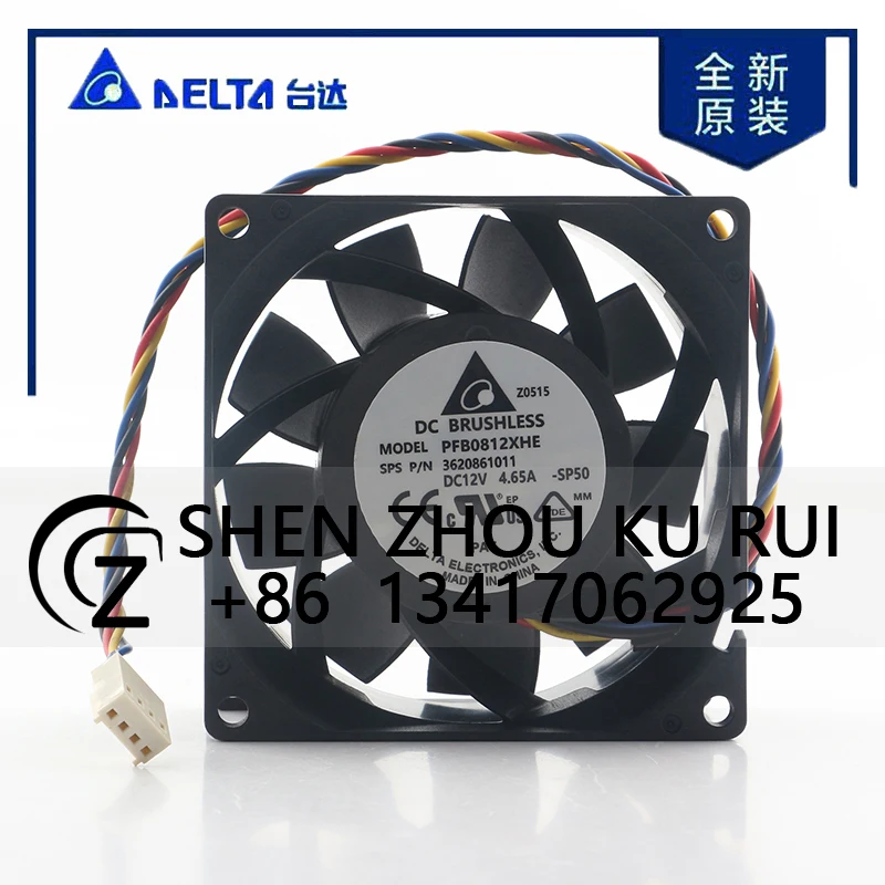 Original Delta 5V 24V 48V DC 12V 4.65A AC EC 8038 80X80X38MM 8CM 4-wire Axial Flow Inverter Ball Bearing PFB0812XHE Cooling Fan
Original Delta 5V 24V 48V DC 12V 4.65A AC EC 8038 80X80X38MM 8CM 4-wire Axial Flow Inverter Ball Bearing PFB0812XHE Cooling Fan