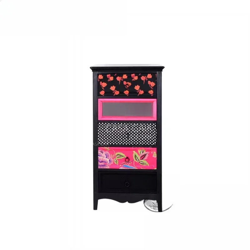 European solid wood carved chest, storage cabinet, fabric 5 buckets, storage
European solid wood carved chest, storage cabinet, fabric 5 buckets, storage