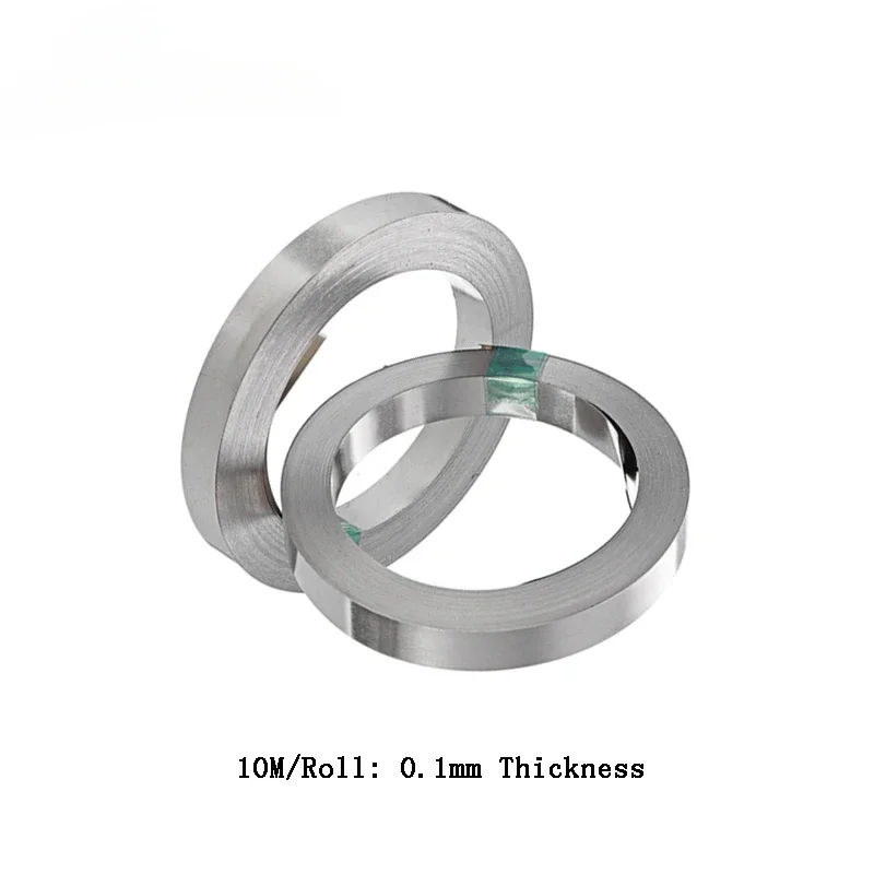 10M Width 4/5/6/7/8/10mm x Thick 0.1mm Nickel Plated Strip Tape for Li 18650 Battery Welding Compatible For DIY Welder Machine
10M Width 4/5/6/7/8/10mm x Thick 0.1mm Nickel Plated Strip Tape for Li 18650 Battery Welding Compatible For DIY Welder Machine