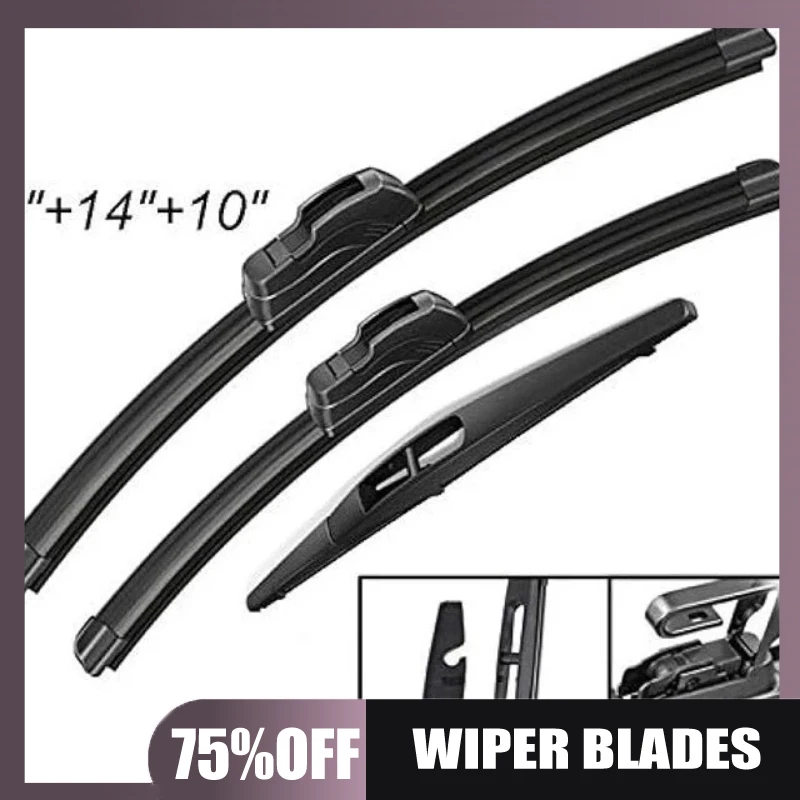 Suitable for Suzuki SX4 2006-2020 front and rear wipers 26 inches + 14 inches + 10 inches wiper blades
Suitable for Suzuki SX4 2006-2020 front and rear wipers 26 inches + 14 inches + 10 inches wiper blades
