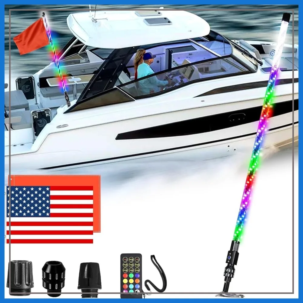 3FT Nav Lights for Boat, Plug-in Base Chasing Color LED Boat Navigation Light with Remote
3FT Nav Lights for Boat, Plug-in Base Chasing Color LED Boat Navigation Light with Remote