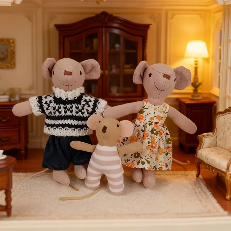 2/3 шт., сменные куклы-мышки высотой 15/9,5 см для миниатюрного украшения сцены кукольного домика, подарки на Рождество и Новый год
2/3 шт., сменные куклы-мышки высотой 15/9,5 см для миниатюрного украшения сцены кукольного домика, подарки на Рождество и Новый год