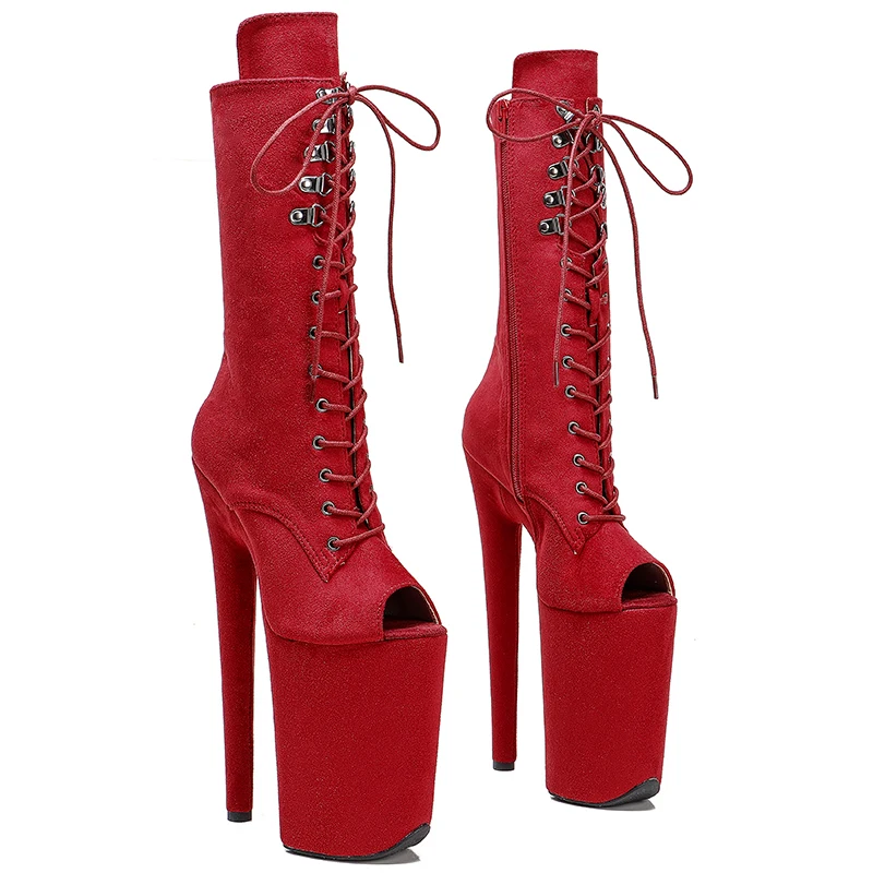 Leecabe 23CM/9inches Suede Extreme High Heels Platform Boots Lace Up Sexy Pole Dancing Ankle Boots women boot 4B
Leecabe 23CM/9inches Suede Extreme High Heels Platform Boots Lace Up Sexy Pole Dancing Ankle Boots women boot 4B