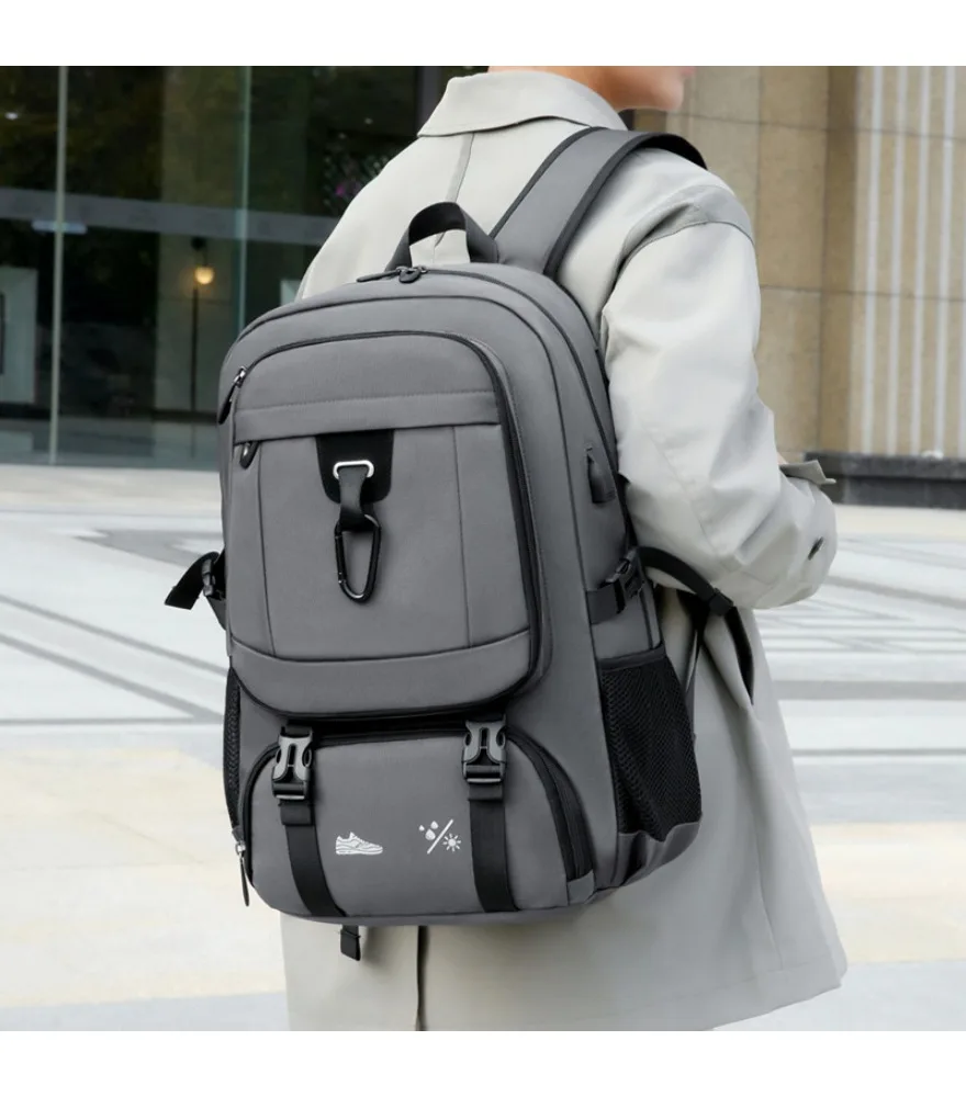 Expansion with shoe compartment Outdoor sports backpack Short trip backpack Backpack Men's large capacity
Expansion with shoe compartment Outdoor sports backpack Short trip backpack Backpack Men's large capacity