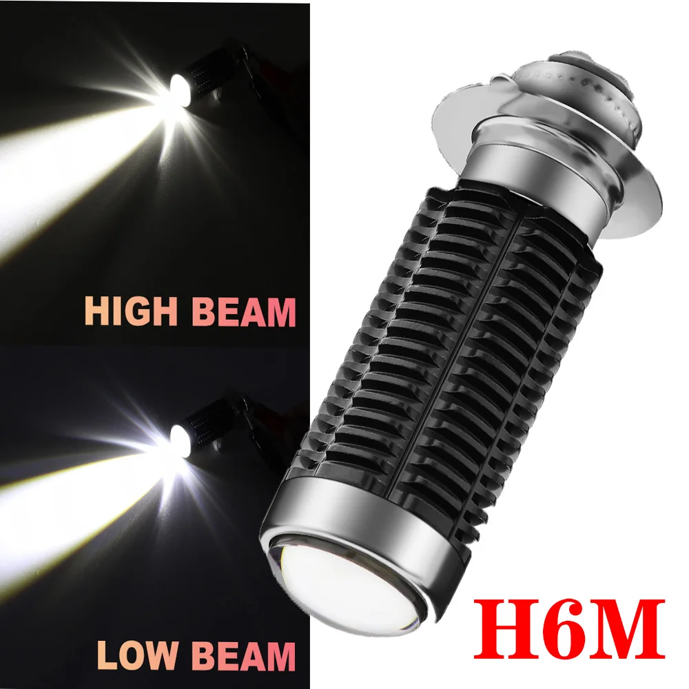 P15D H6M LED Motorcycle Headlight Bulb With Lens 5600LM Hi/Lo Beam Spotlight for Yamaha ATVS YFM350 400 450 660 700 Raptor.(1-Pa
P15D H6M LED Motorcycle Headlight Bulb With Lens 5600LM Hi/Lo Beam Spotlight for Yamaha ATVS YFM350 400 450 660 700 Raptor.(1-Pa