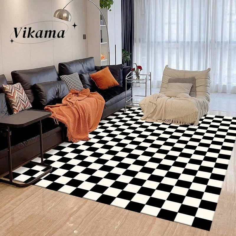VIKAMA French Light Luxury Senior Sofa Coffee Table Mat Ins Living Room Checkerboard Carpet Bedroom Bed Blanket Home Decoration
VIKAMA French Light Luxury Senior Sofa Coffee Table Mat Ins Living Room Checkerboard Carpet Bedroom Bed Blanket Home Decoration