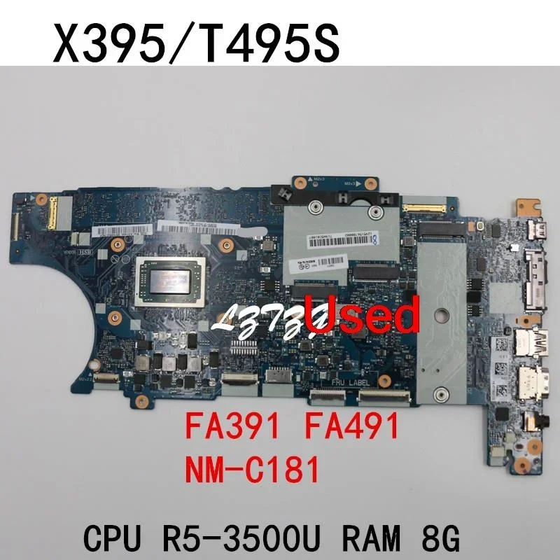 NM-C181 для Lenovo ThinkPad X395 T495S, материнская плата для ноутбука R5-3500U 8G FRU 02DM189 02DM194 02DM204 02DM209 5B20S72380
NM-C181 для Lenovo ThinkPad X395 T495S, материнская плата для ноутбука R5-3500U 8G FRU 02DM189 02DM194 02DM204 02DM209 5B20S72380