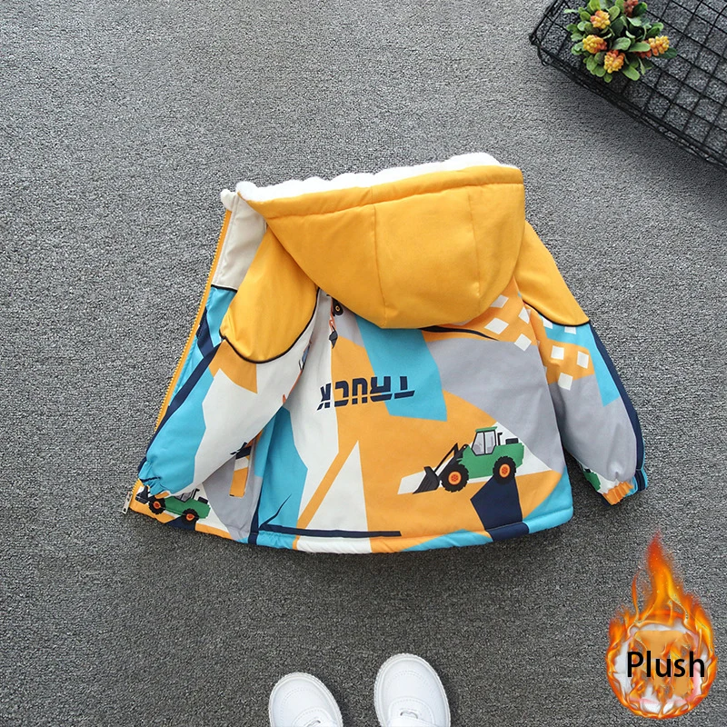 Children Boys Cotton Coat 2026 Autumn Winter Teen Cartoon Car Print Zipper Hooded Windbreaker Kid Plush Warm Parka Outerwear
Children Boys Cotton Coat 2026 Autumn Winter Teen Cartoon Car Print Zipper Hooded Windbreaker Kid Plush Warm Parka Outerwear