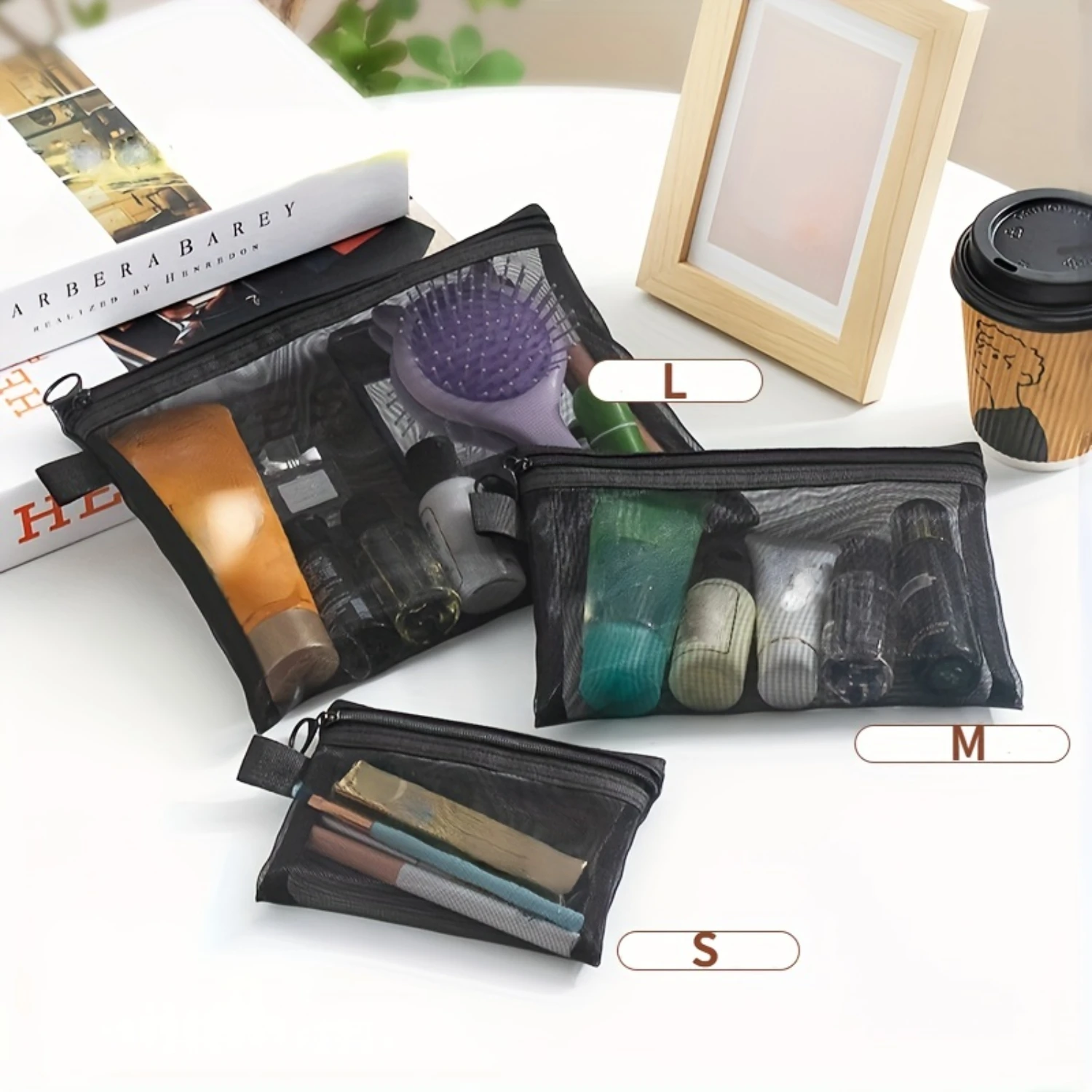 1/3pcs Transparent Mesh, Cosmetic Bag, Multi-functional Travel Portable Bag, Lipstick Skin Care Product Wash Cosmetic Bag
1/3pcs Transparent Mesh, Cosmetic Bag, Multi-functional Travel Portable Bag, Lipstick Skin Care Product Wash Cosmetic Bag