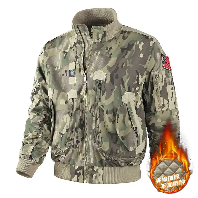 Мужская зимняя куртка из хлопка с камуфляжным принтом, теплая, ветрозащитная, с воротником-стойкой, свободного кроя, на молнии, для активного отдыха и работы
Мужская зимняя куртка из хлопка с камуфляжным принтом, теплая, ветрозащитная, с воротником-стойкой, свободного кроя, на молнии, для активного отдыха и работы